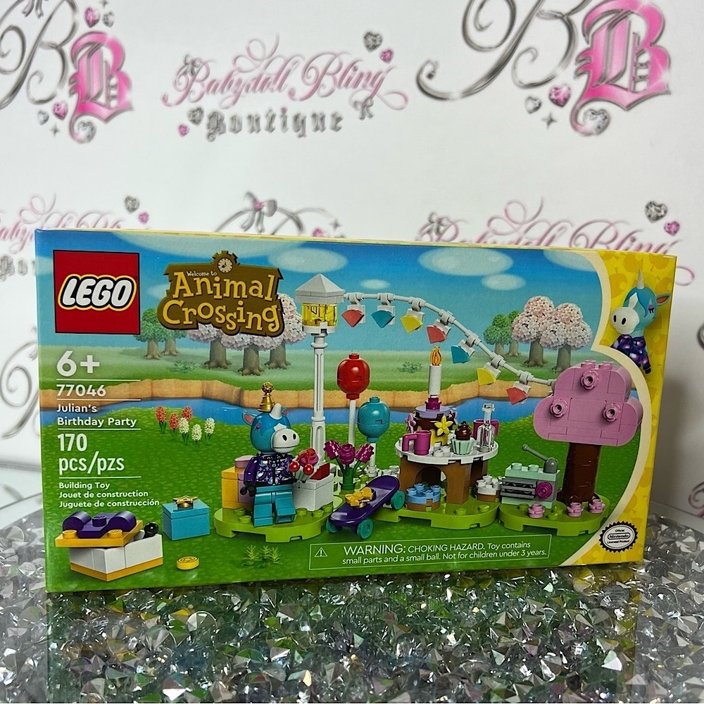 LEGO Animal Crossing build set party tea party Customizable Playset - Yellow